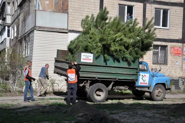 Суботник на вул. М. Малиновського, 34 у рамках конкурсу "Кращий двір" — фото 4